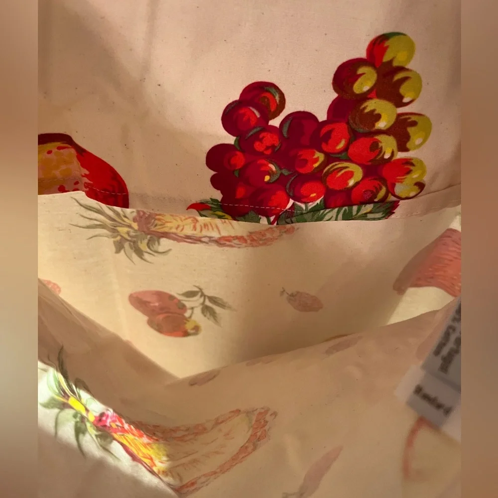 Garnet Hill Fruit 🍎 Fruit Salad Flannel Pillow Sham